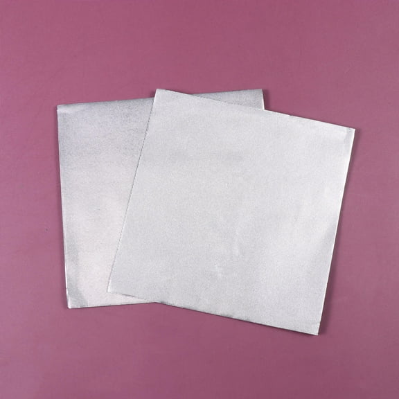 GOOHOCHY  3 Pieces Aluminum Foil Candy Wrappers Silver Tin Wrapping Paper
