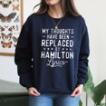 thumbnail image 4 of EcoLoom My Thoughts Have Been Replaced By Lyrics Theatre Musical Long Sleeve Unisex Midweight Crewneck Sweatshirt, 4 of 4