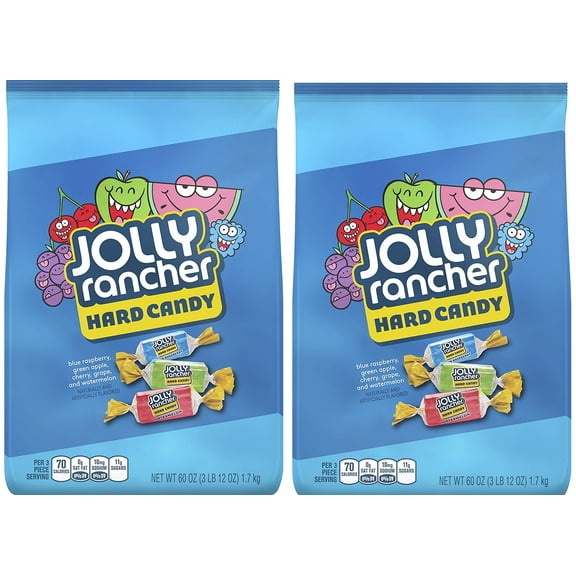 Jolly Rancher Assorted Fruit Flavored Hard Candy Individually Wrapped (Pack of 6)