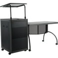 thumbnail image 2 of Oklahoma Sound Metal Teacher's WorkPod Desk and Lectern Kit in Charcoal, 2 of 11