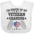 thumbnail image 3 of Inktastic I'm Proud of My Veteran Grandpa Boys or Girls Baby Bib, 3 of 4