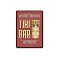 thumbnail image 2 of Tiki Statue Novelty Decor, Metal Wall Sign - 10x14 Inches, 2 of 4