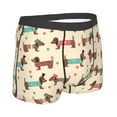 thumbnail image 2 of Rateoe Dachshund Dog Puppy Mens Boxer Briefs Poly Spandex Performance Boxer Briefs Underwear Hem Boxer Briefs - Medium, 2 of 8
