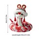 thumbnail image 3 of Serpiente de peluche de 41.3 pulgadas, suave, azul y blanco, con ojos grandes y mejillas sonrojadas | Adorno decorativo del Año Chino de la Serpiente, regalo para amigos, novias, hogar y oficina., 3 of 9