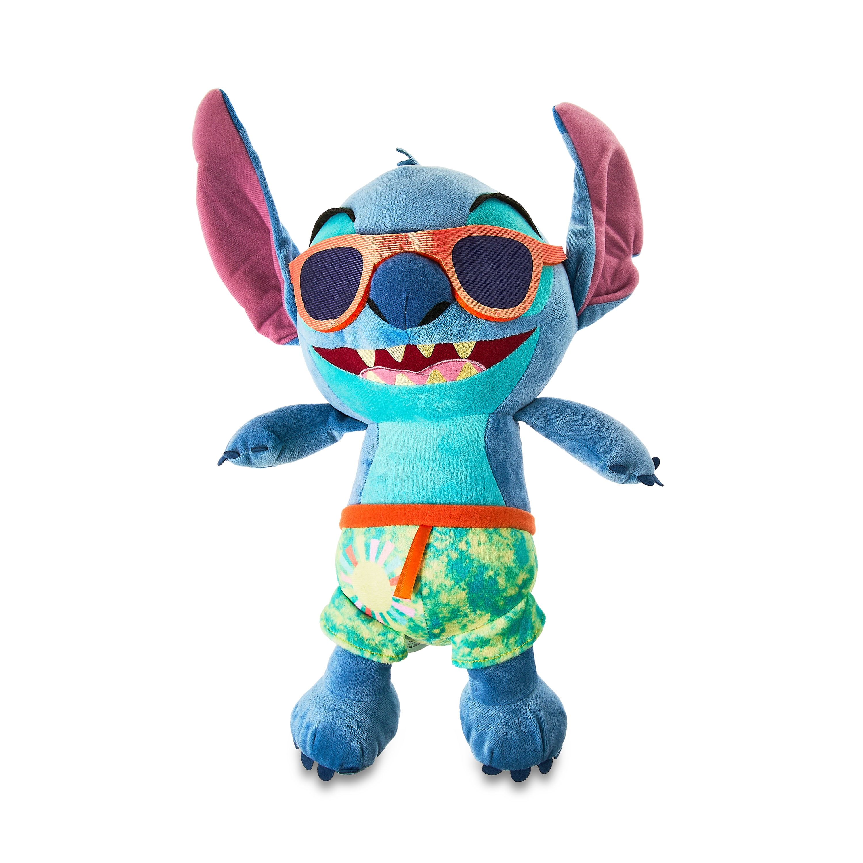 Disney Street Beach Large Plush Stitch, 17-Inch Stuffed Animal, Alien, Disney's Lilo and Stitch, Kids Toys for Ages 2 up