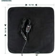 thumbnail image 6 of Zone Tech Car Mini Heated Travel Blanket Pad – Classic Black 12V Comfortable Heating Car Mini Blanket Pad Perfect for Winter Travels, 6 of 7