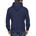 thumbnail image 3 of GIMMEDAT On the Fly Pullover Fleece Hoodie Sweatshirt Fly Fishing Men Women Gift (Medium) Navy, 3 of 5