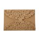 thumbnail image 2 of 50Pcs Tarjeta de La InvitaciÓN del Banquete de Boda de Las Mariposas Talladas Delicadas Beige de Oro, 2 of 5