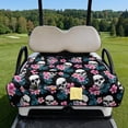 thumbnail image 2 of Psesaysky Golf Cart Seat Covers with 4 Pockets Skull Tropical Hibiscus Non-slip Seat Blanket Golf Cart Accessories Decor for Women Men, Suits Yamaha, Club Car and Other 2 Person Seats, 2 of 8