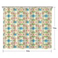 thumbnail image 5 of Pioneer Flower Floral Print Pattern Shower Curtain 84"x72", Bathroom Decorative Shower Curtain Set with 12 Hooks, Waterproof Washable, 5 of 6