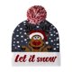 thumbnail image 1 of LED Christmas Knitted Hat Light Up Xmas Beanie Cap Unisex Winter Beanie Sweater Hat with Colorful LEDs for Christmas New Year, 1 of 5