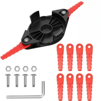 Drimzatea Trimmer Head with Durable Nylon Blades, Fits Multiple