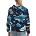 thumbnail image 7 of Honeii Playful Whales Underwater Scene Pattern Womens Oversized Hoodies Long Sleeve Sweatshirts Pullover Fall Outfits with Pocket-XX-Large, 7 of 7