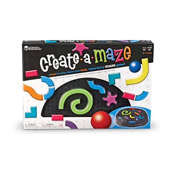 Learning Resources CreateaMaze, Group Activity Game, 17 Pieces, Ages