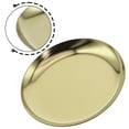 thumbnail image 3 of PASILI Korean Style Metal Round Storage Tray Stainless Steel Serving Plate Cosmetics Jewelry Tray Ornament Photo Props, 3 of 9