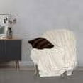 thumbnail image 2 of Swift Home Fluffy Cozy Embossed Faux-Fur Throw Blanket, 50" x 60", Cream, 2 of 2