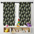 thumbnail image 5 of Blackout Kids Curtains,Black Soccer Balls with Green Elements Pattern Childrens Insulated Curtains Set Of 2,Bedroom Essentials,Toddler Room Decor 42"x54", 5 of 5