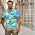 thumbnail image 6 of Aplkyhs Tropical Lemon Flower Matching Couple Sport Shirts Quarter Zip Matching Golf Shirts for Couple Lightweight Mens Hawaiian Shirt Moisture Wicking Suitable for Outdoor Sports, 6 of 6