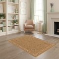 thumbnail image 2 of ODIKA 4'x6' Washable Area Rug Warm Beige Floral Elegance Intricate Borders Classic Garden Motif Design, for Dorm Room, Small Living Stain Resistant Low Profile, Easy Care, 2 of 7