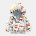 thumbnail image 1 of URMAGIC 2-7T Kids Dinosaur Coat Zip Hoodie Shirt Tracksuits for Boys Girls, 1 of 2