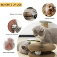 thumbnail image 2 of Cat Toy, Magic Organ Cat Scratch Board, Compact Cats Accordion Toy, Interactive Cardboard Cat Scratcher Pad Toys with Bell Ball for Indoor Exercise, 2 of 10
