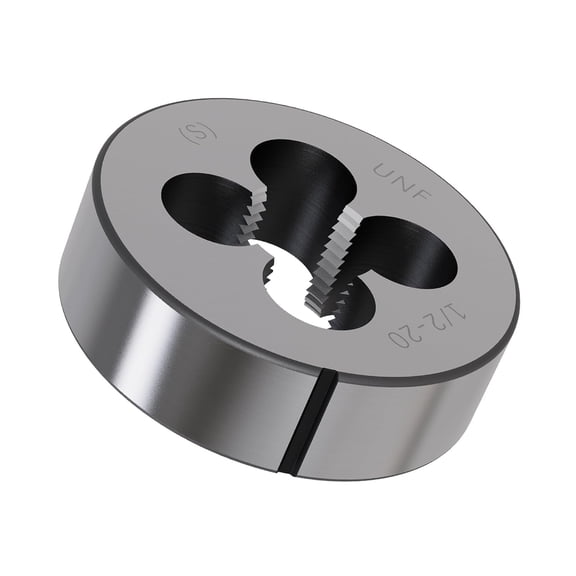 (1/2"-20 UNF) Round Threading Die - Right Hand Alloy Tool Steel Screw Thread Cutting Die - 30mm OD Precision Mending Tool for Bolts & Rods