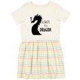 thumbnail image 3 of Inktastic Always Be a Dragon Girls Toddler Dress, 3 of 5