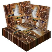 Mallard Duck Camo Luncheon Napkins - 32 Pack! High-res Duck Hunting Paper Napkins, 6.5x6.5 Folded. Authentic Mallard Duck Design.