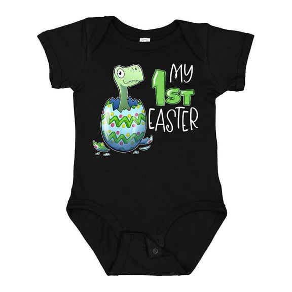 Inktastic My 1st Easter Dinosaur Hatching Easter Egg Boys or Girls Baby Bodysuit