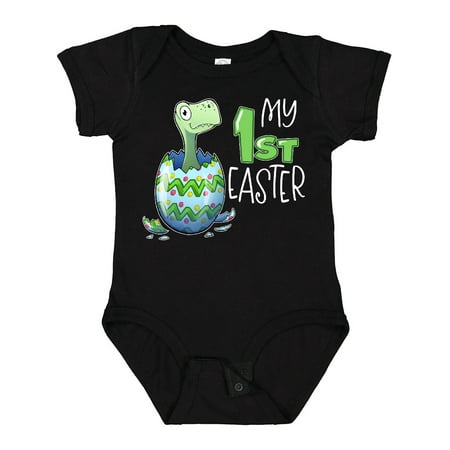 

Inktastic My 1st Easter Dinosaur Hatching Easter Egg Gift Baby Boy or Baby Girl Bodysuit