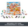 thumbnail image 5 of Hot Wheels Toy Cars, 2024 Advent Calendar, 8 1:64 Scale Vehicles, 16 Winter-Themed Accessories & Playmat, 5 of 5