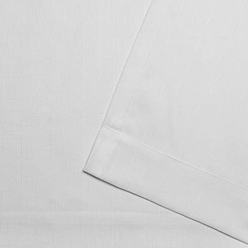 Exclusive Home Loha Tuxedo Tab Top Curtain Panel Pair, 54"x108", Winter White