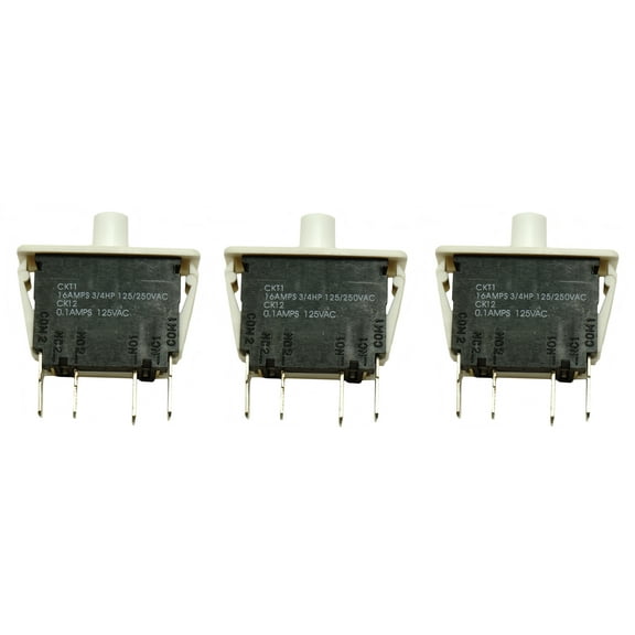 Dryer Door Switch 3 Pack for Alliance laundry, Huebsch, Speed Queen, M406103