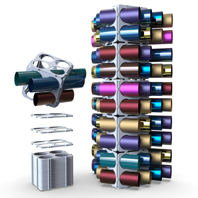 Vinyl Roll Holder, Vinly Storage Organizer, Craft Storage up to 40 Vinly Rolls, Vinyl Organizing System, 24 Pcs