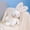 White, variant on Premium Soft Bunny Plush Doll - Brown Sleeping Companion for Children's Emotional Comfort and Security Support