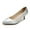 Silver, variant on LUXUR Women Pumps Slip On Pump Shoes Kitten Heel Dress Shoe Solid Color Mid Heels Wedding Apricot 10.5