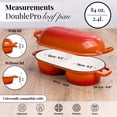 thumbnail image 2 of Olla holandesa Nuovva doble para pan, 16,5 cm, hierro fundido, naranja, 2 of 8