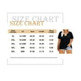 thumbnail image 2 of CASSIE LIZ Plus Size Tops 3X Summer Womens Shirts Black V Neck Fashion Short Sleeve Tee Loose Fit Tunics Spring Blouses Casual Pullover 3XL 22W 24W, 2 of 5