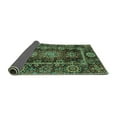 thumbnail image 2 of Ahgly Company Indoor Square Oriental Turquoise Blue Traditional Area Rugs, 7' Square, 2 of 4