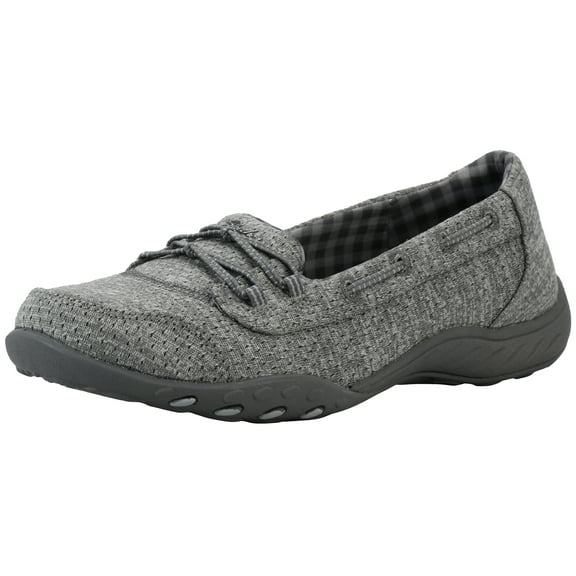 Skechers Women's Breathe Easy-Good Influence Sneaker Grey 7 Wide