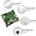 thumbnail image 4 of ARISTURING St. Patrick's Day Cartoon Mouse Decorative Throw Pillow Covers  Set of 2, Luck Shamrock Clover Love Hearts Cushion Case Decor, Pinch Me Charm Irish Holiday Home Decoration for Sofa Couch, 4 of 6