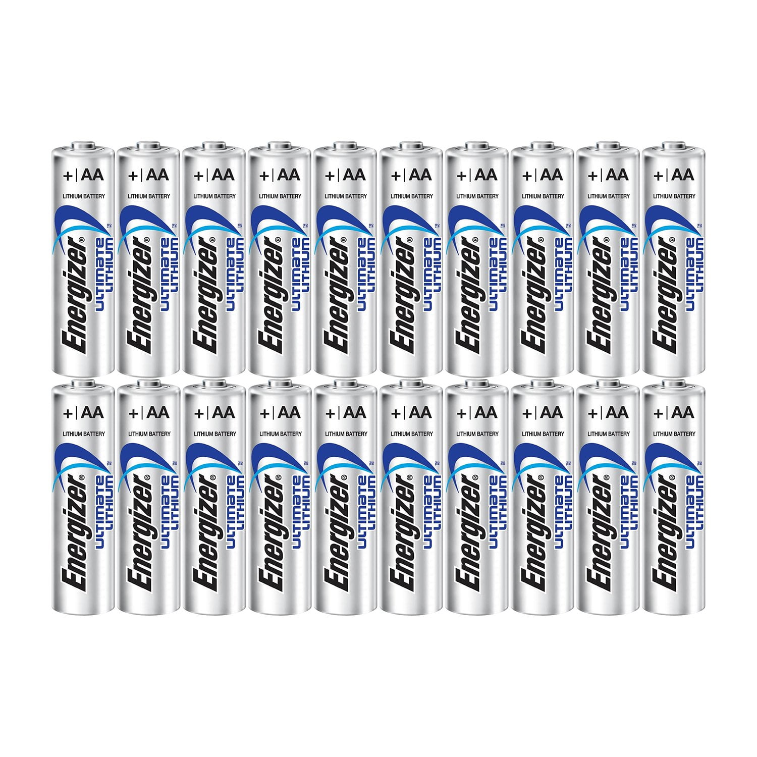 Energizer Ultimate Lithium AA Size Batteries 20 Pack