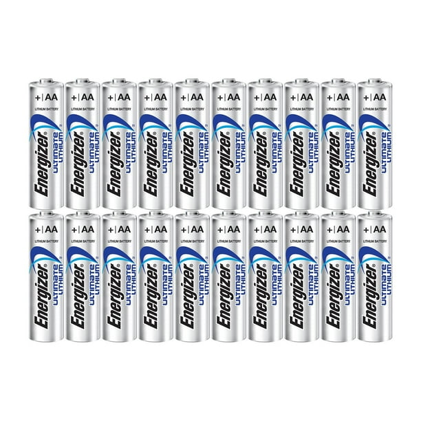 Energizer Ultimate Lithium AA Size Batteries 20 Pack