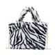 thumbnail image 1 of Bolso bandolera de moda con estampado de leopardo, suave y de felpa, bolso de hombro informal, bolso tote raya de cebra, 1 of 7