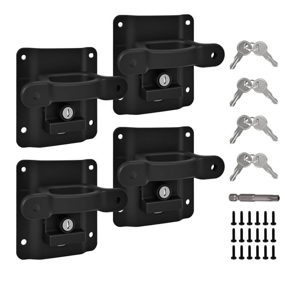 4Pcs Tie Down Anchors Custom-fit for Ford F150 F250 F350 & Raptor 2026 2025-2015 (Include Lightning) Truck Trailer Heavy Duty Steel Truck Bed Tie Down for Truck Accessories Replace#FL3Z-99000A64-B