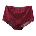 thumbnail image 2 of Sakmal Ladies Underwear Panties Plus Size Briefs Panties Red Stretch Womens Underwear L, 2 of 5