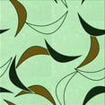 thumbnail image 1 of Ahgly Company Indoor Square Patterned Green Snake Green Area Rugs, 4' Square, 1 of 1