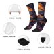 thumbnail image 5 of Balery Dreamy Jester Under Stars Calcetas Largas con Estampado para Hombre y Mujer – Suaves y Transpirables, Talla Única (US 5-11), 5 of 6