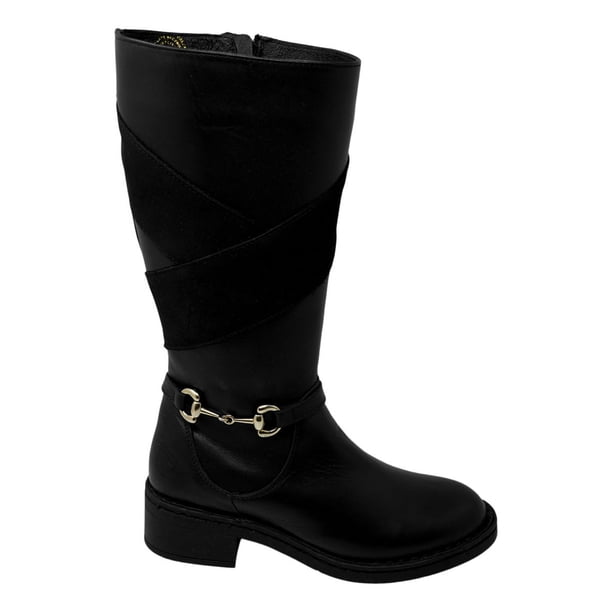 Botas Negras Con Tacón 5091