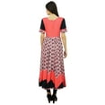 thumbnail image 3 of Bimba Chic Clothing Flaired Anarkali Kurta Dress Classic Peach Kurti, 3 of 8